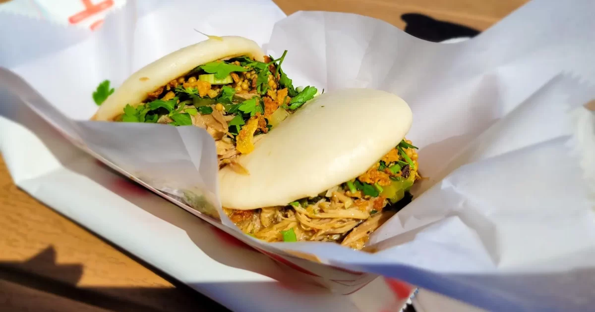 Duck confit bao from Mushi-Ni at Chattahoochee Food Works.